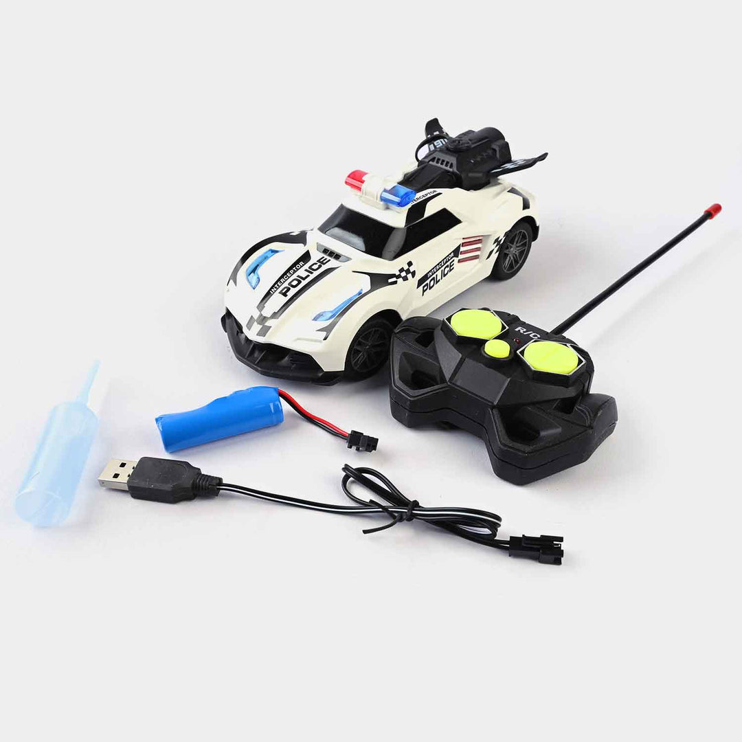 Remote Control 5 Function Police Car For Kids