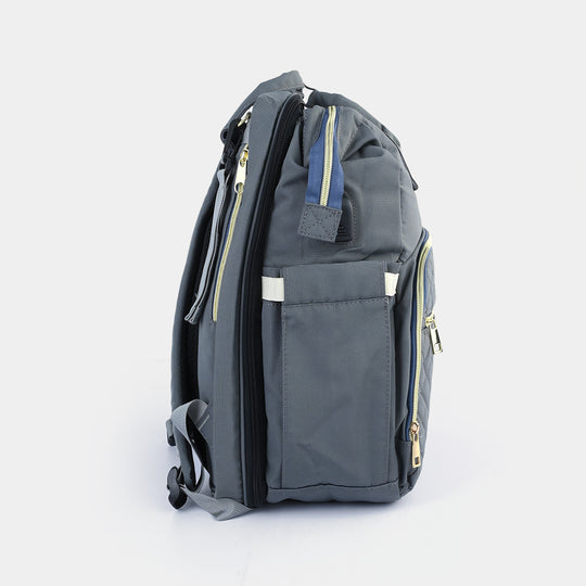 2-in-1 Foldable Diaper Backpack with Expandable Bassinet