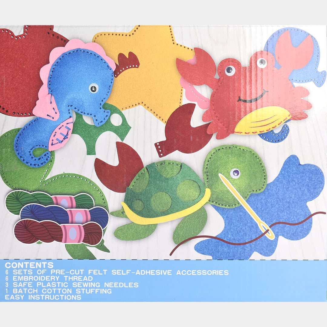 Kids Marine Animals Sewing Toy Set (6 PCS)