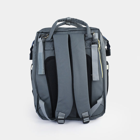 2-in-1 Foldable Diaper Backpack with Expandable Bassinet
