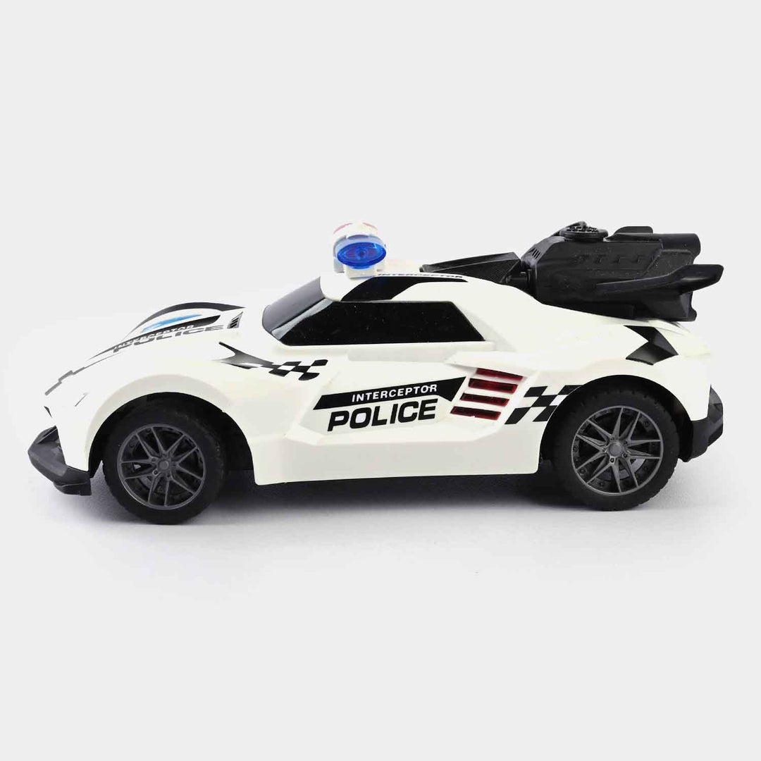 Remote Control 5 Function Police Car For Kids