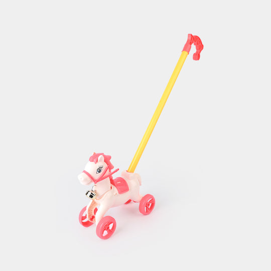 Pull & Push Horse with Bell for Kids