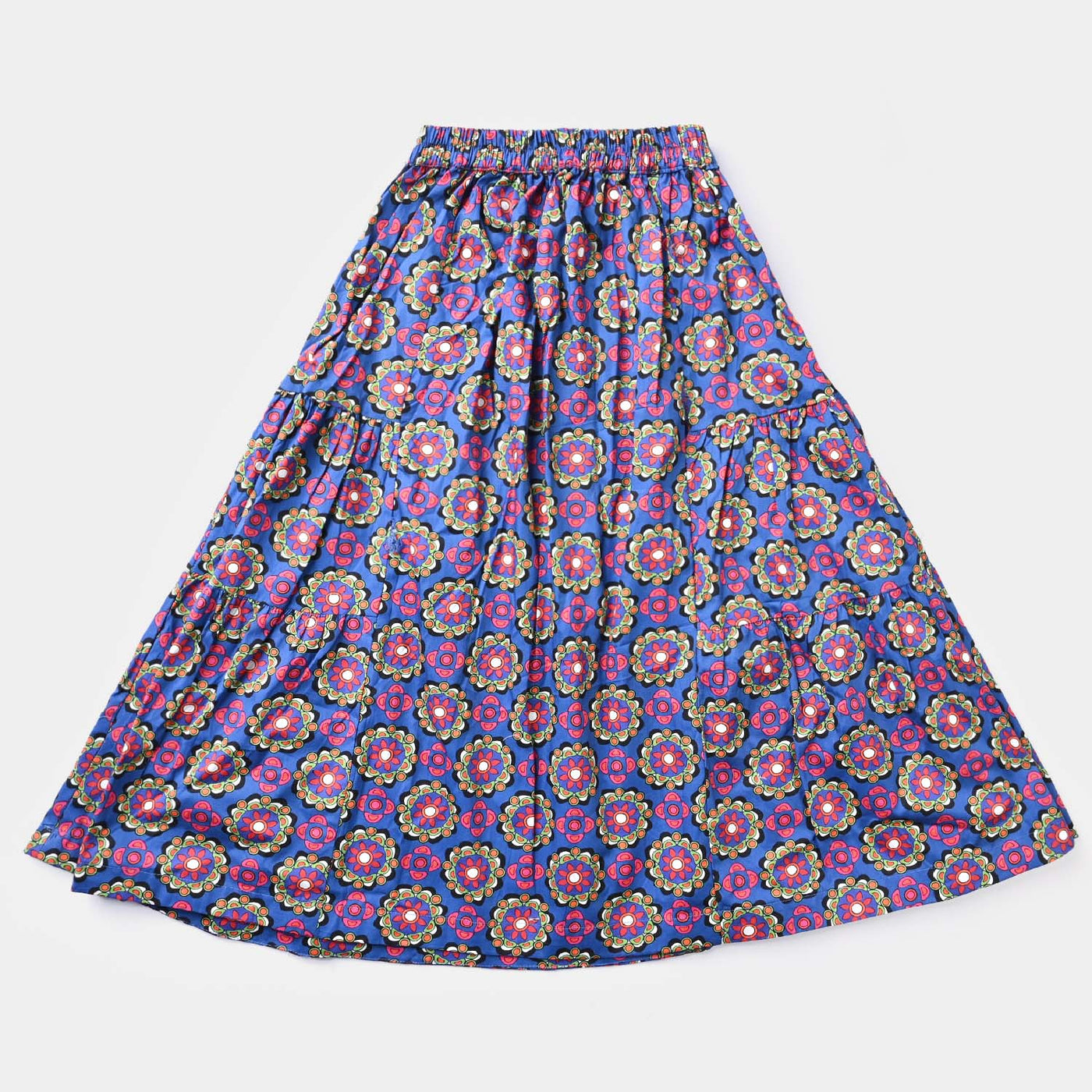 Girls Cotton Poplin Long Skirt Lantana-Multi