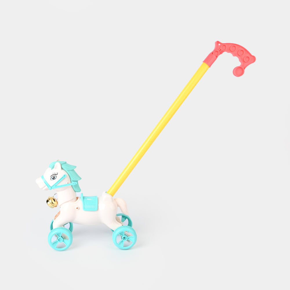 Pull & Push Horse with Bell for Kids