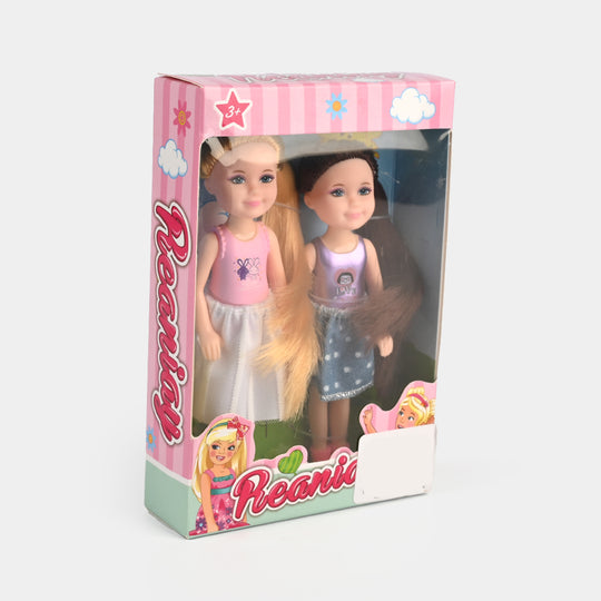 Mini Fashion Doll Set | 2PCs