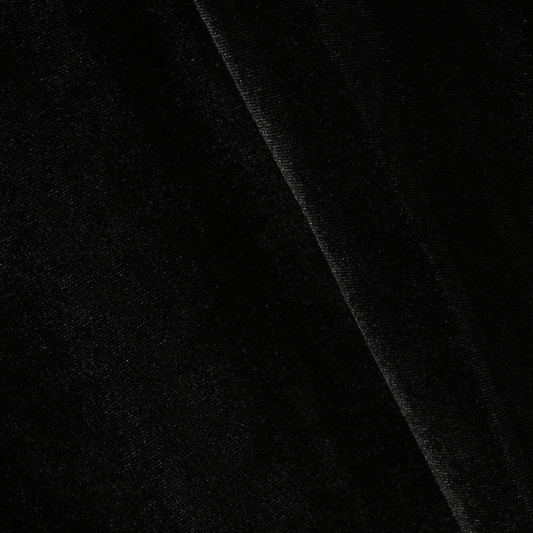 Girls Velvet Causal Top Shimmer-BLACK