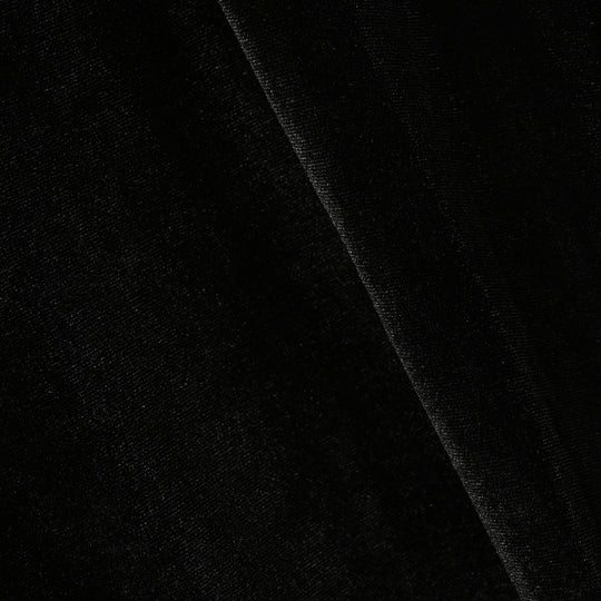 Girls Velvet Causal Top Shimmer-BLACK
