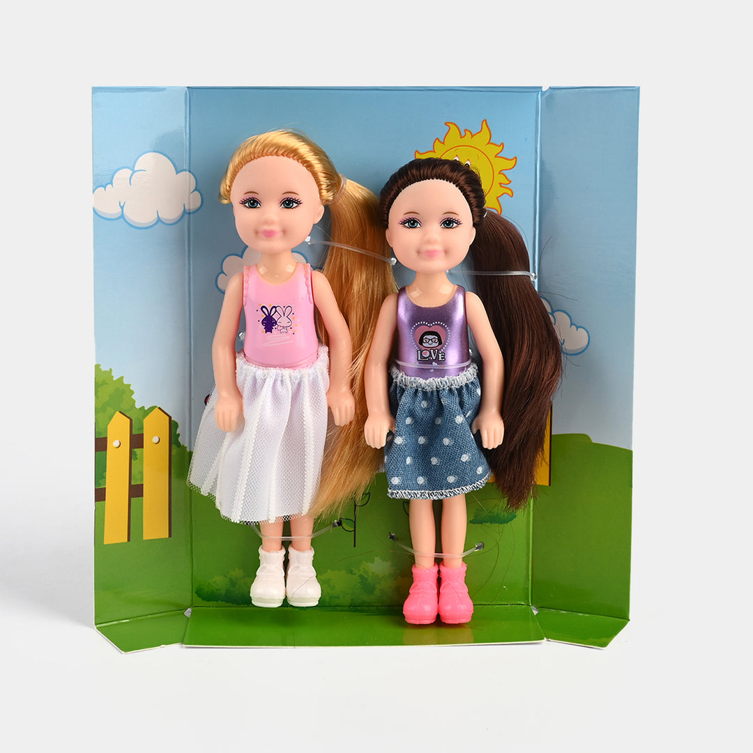 Mini Fashion Doll Set | 2PCs