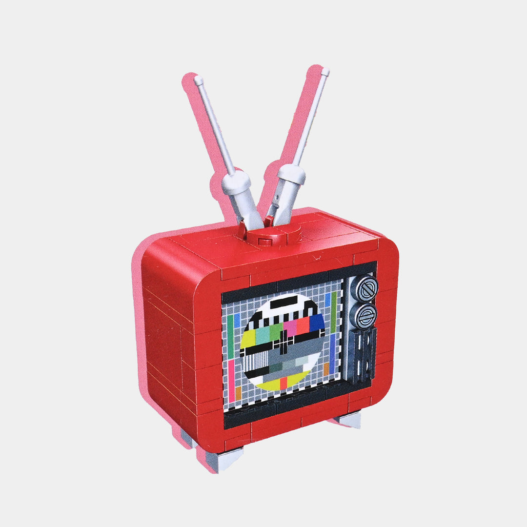 Classic Color Television Plastic Block Model | 77PCs