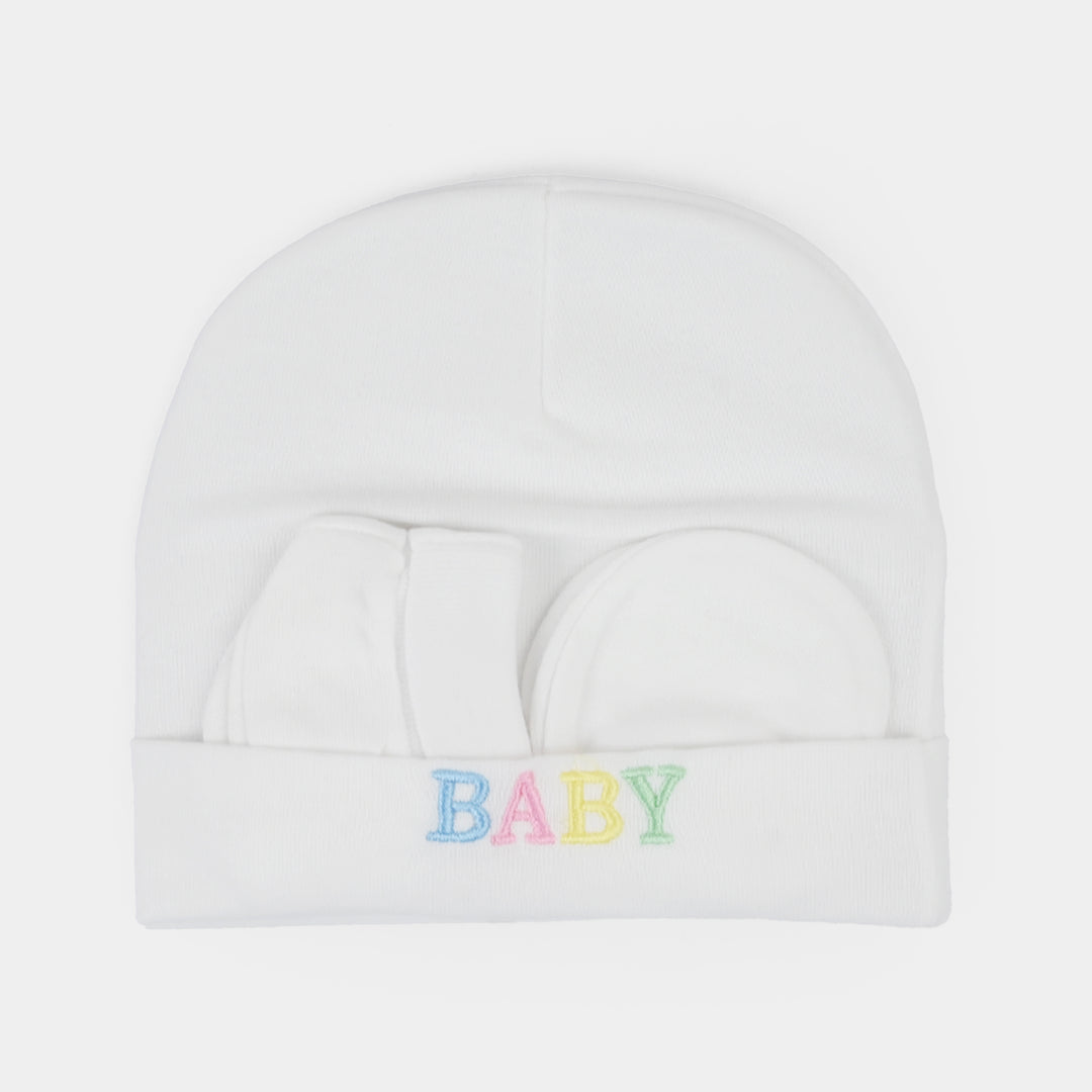 Baby Cap+Mitten+Socks Set