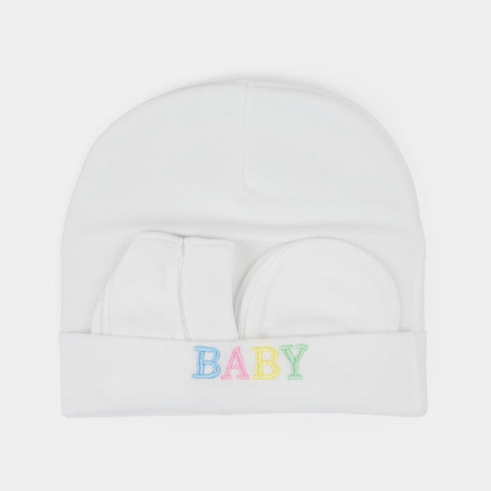 Baby Cap+Mitten+Socks Set