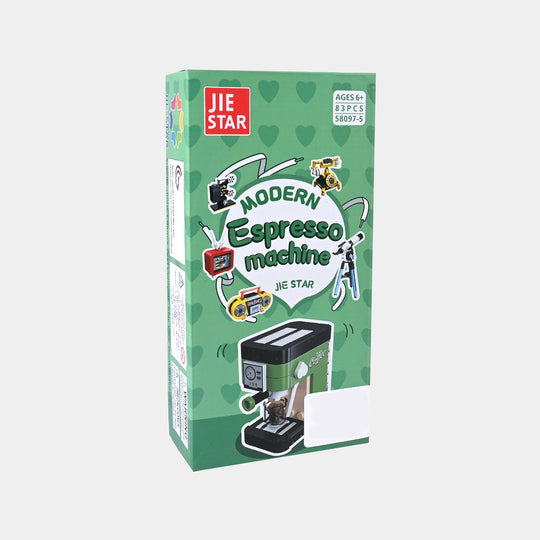 Plastic Block Espresso Coffee Machine Model | 83PCs