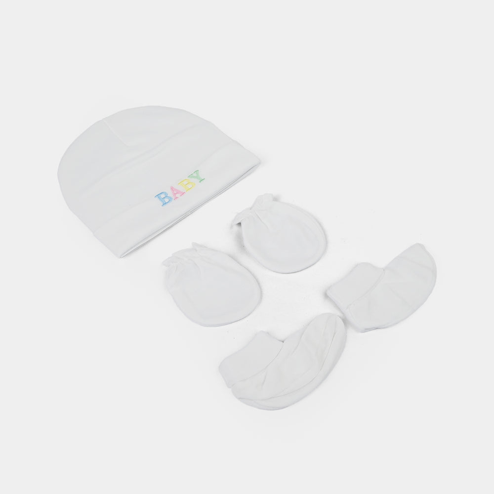 Baby Cap+Mitten+Socks Set