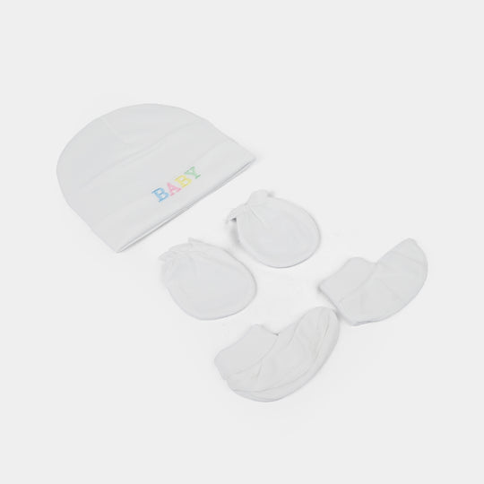 Baby Cap+Mitten+Socks Set