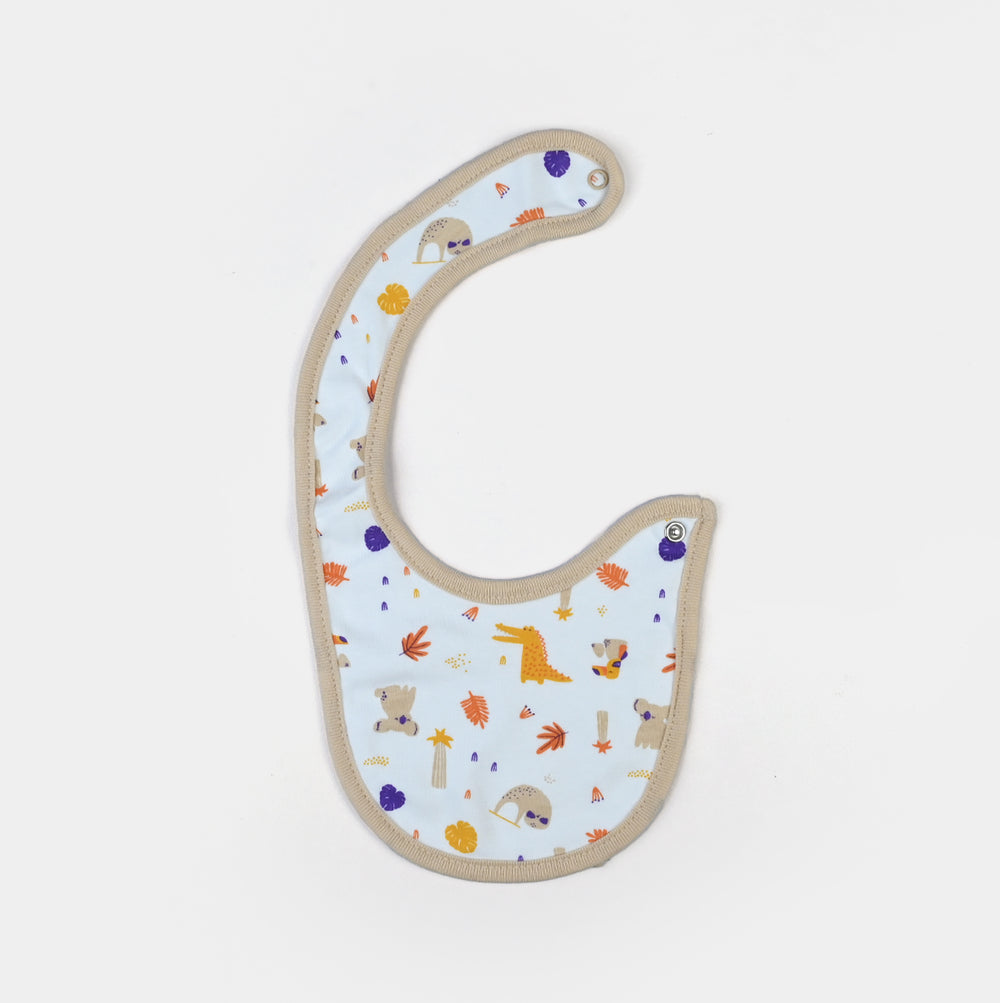 Pack Of 3 Baby Cotton Interlock Bibs Set-MIX