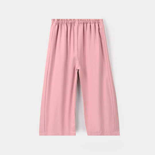 Girls Cotton Twill Emb Co-Ord Set Blush - Light Pink