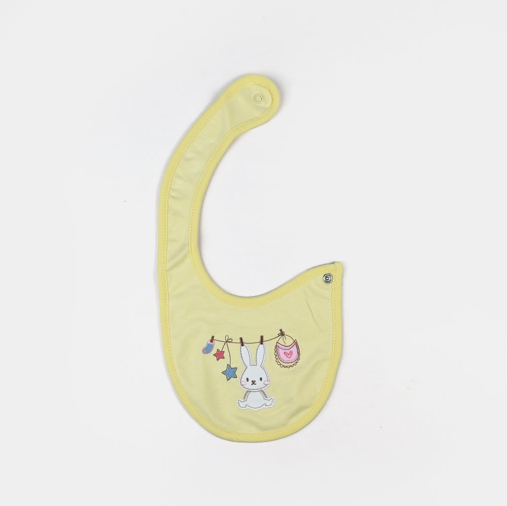 Pack Of 3 Baby Cotton Interlock Bibs Set-MIX