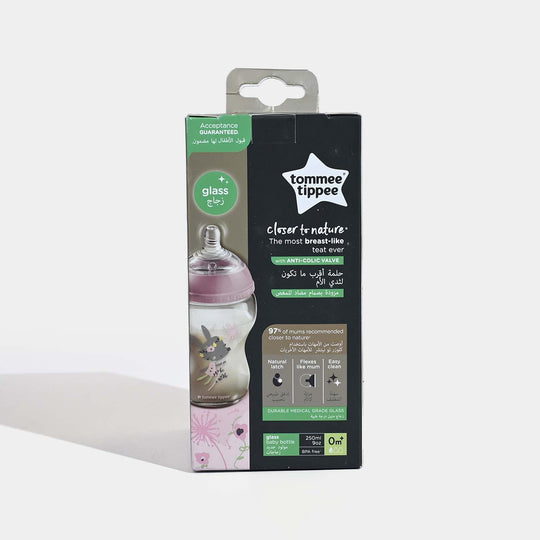 Tommee Tippee Closer to Nature Baby Glass Feeding Bottle (9oz / 250ml)