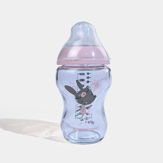 Tommee Tippee Closer to Nature Baby Glass Feeding Bottle (9oz / 250ml)