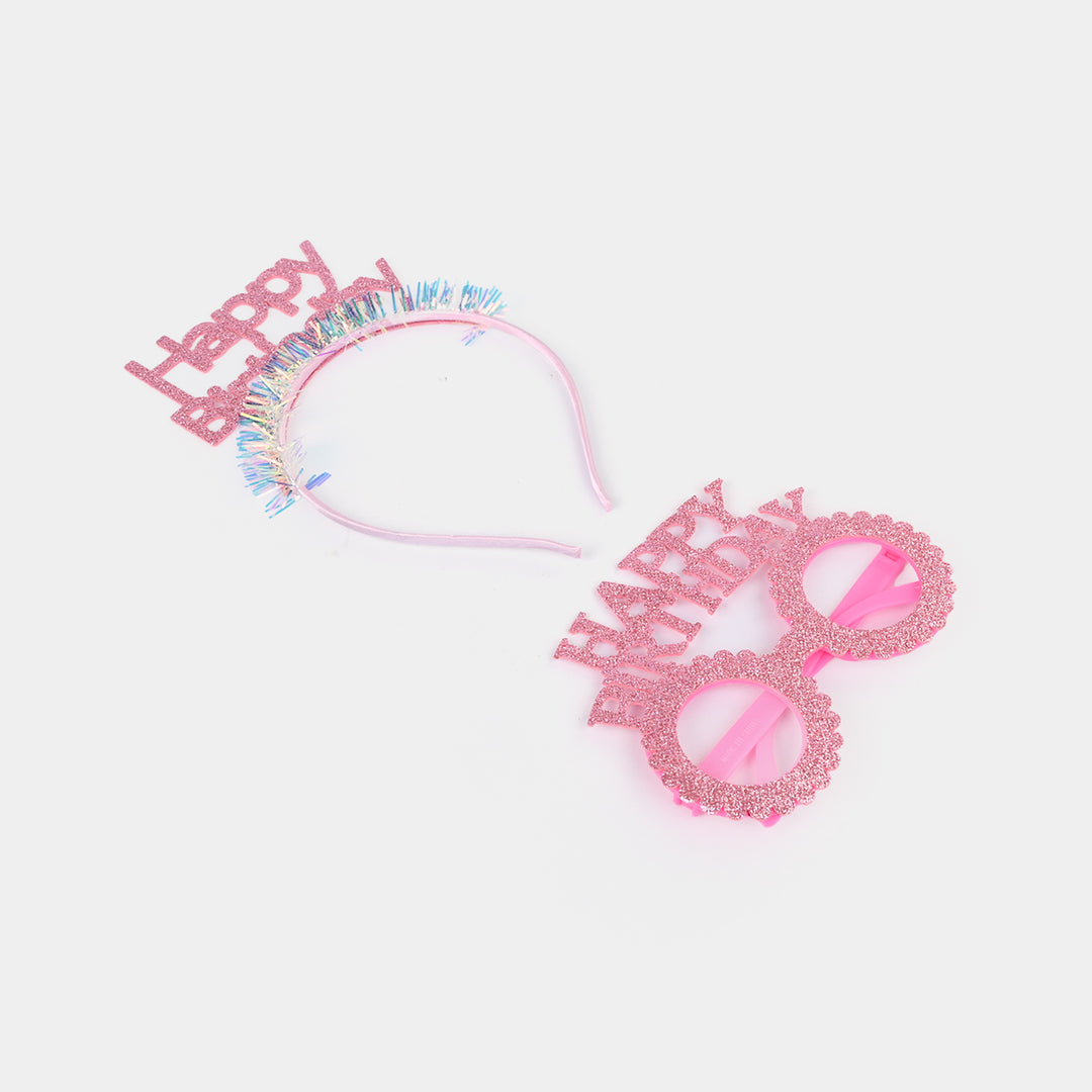 HBD Glasses & Hair Band Set