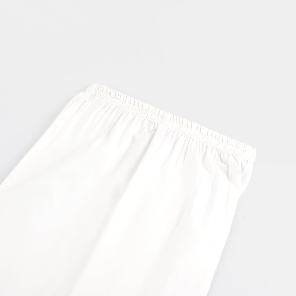 Boys Cotton Pajama - White