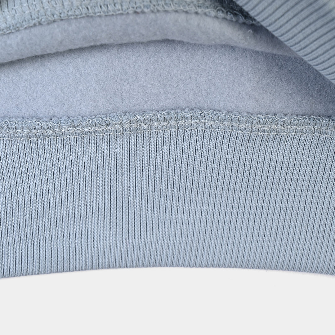 Girls Fleece Sweatshirt College League-Blue Fog
