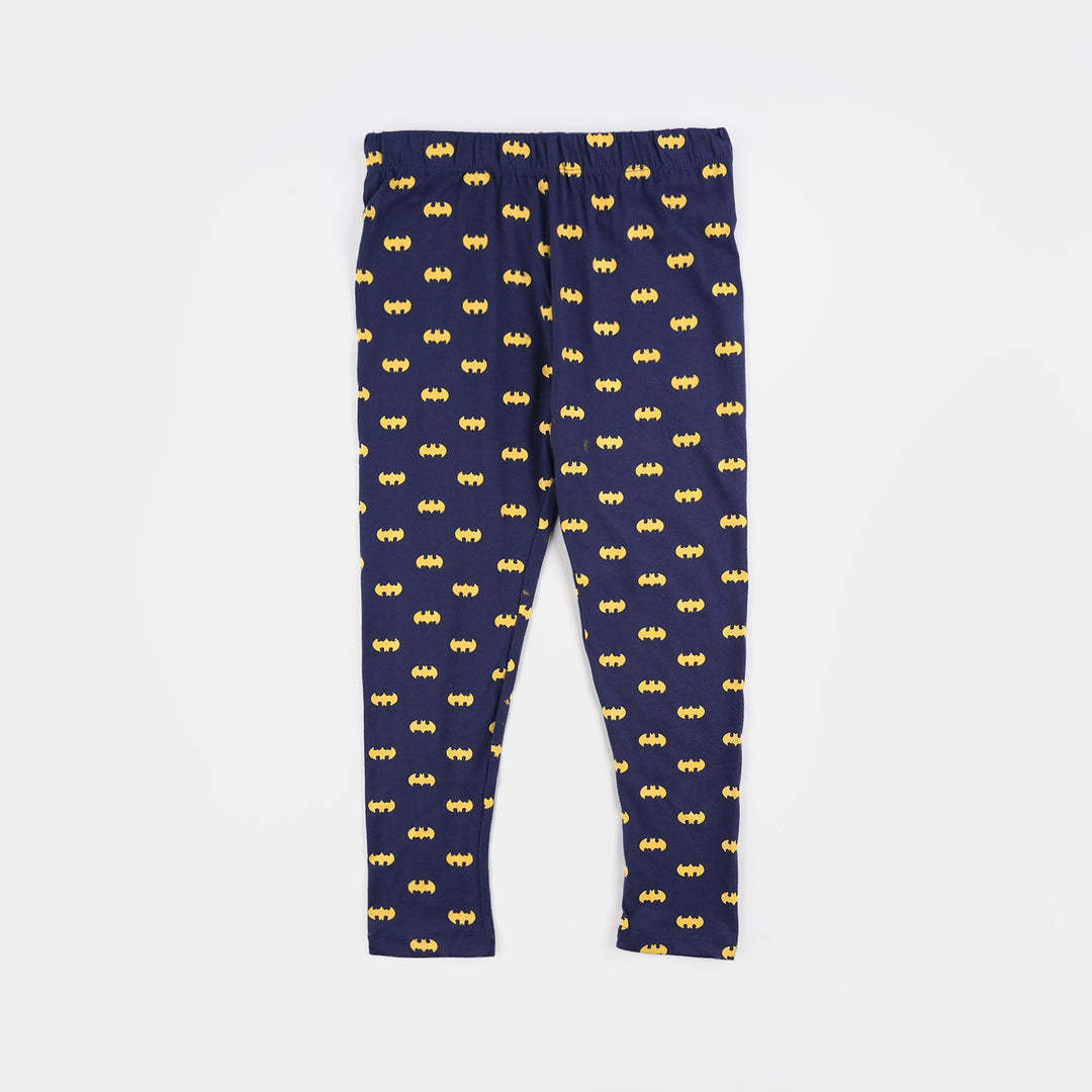 Boys Poly Cotton Jersey Knitted Nightwear Dark Knight-Navy Blue