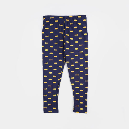 Boys Poly Cotton Jersey Knitted Nightwear Dark Knight-Navy Blue