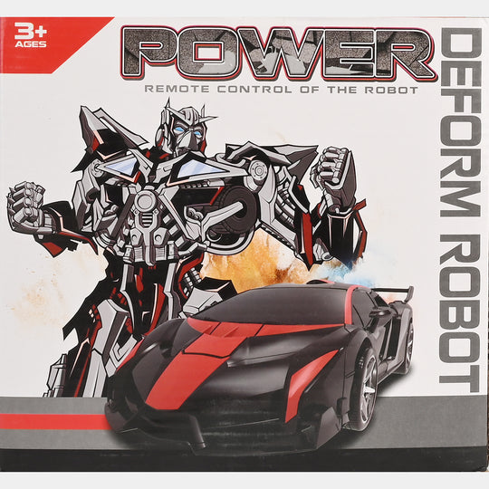 Power Remote Control Deform Robot Car for Kids