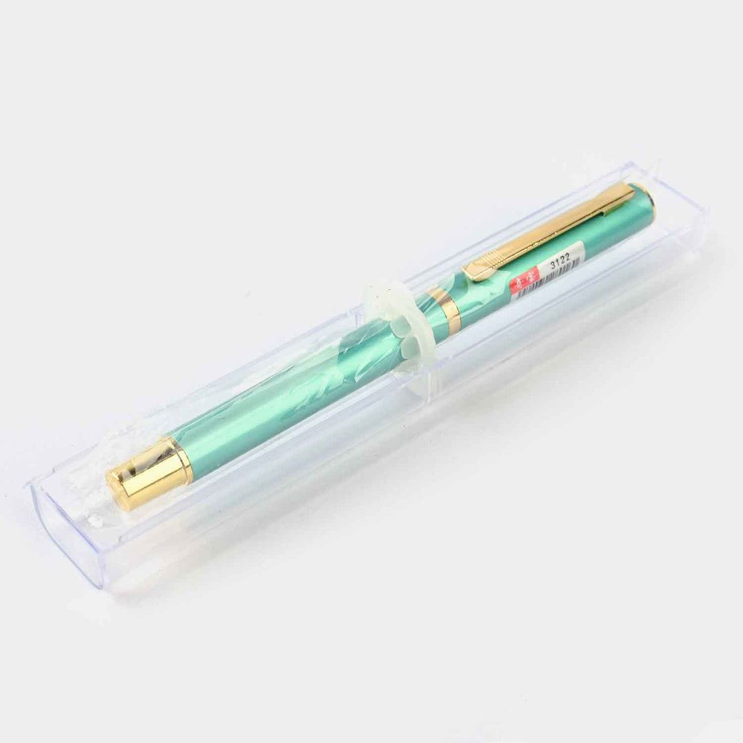 Fancy Fountain Ink Pen With Plastic Case