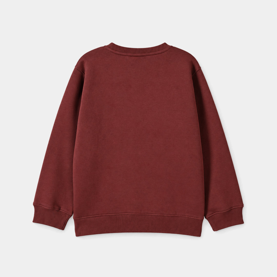 Boys Fleece Sweatshirt Bag- Maroon