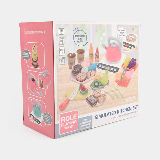Simulated Kitchen Pretend Play Set