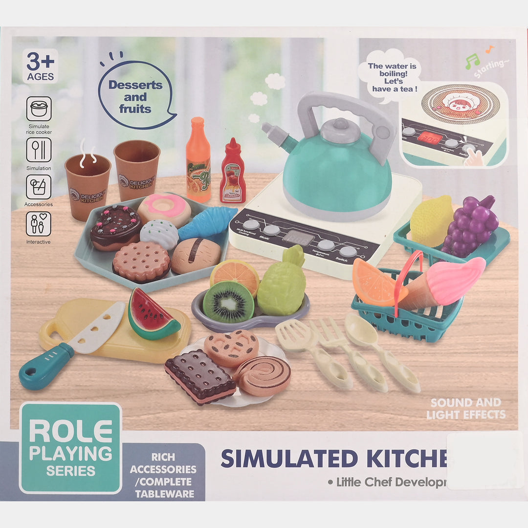 Simulated Kitchen Pretend Play Set