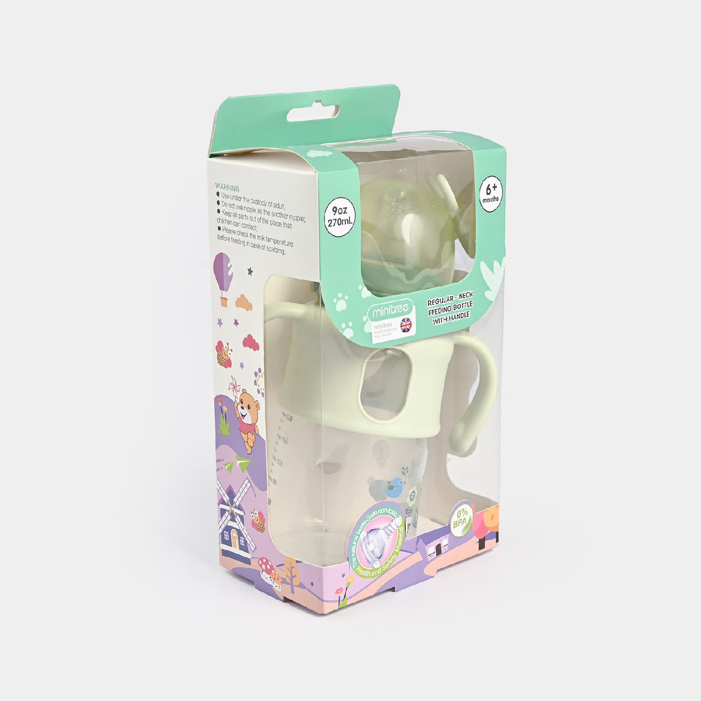 Baby Feeder Minitree With Handle | Green | 270ml