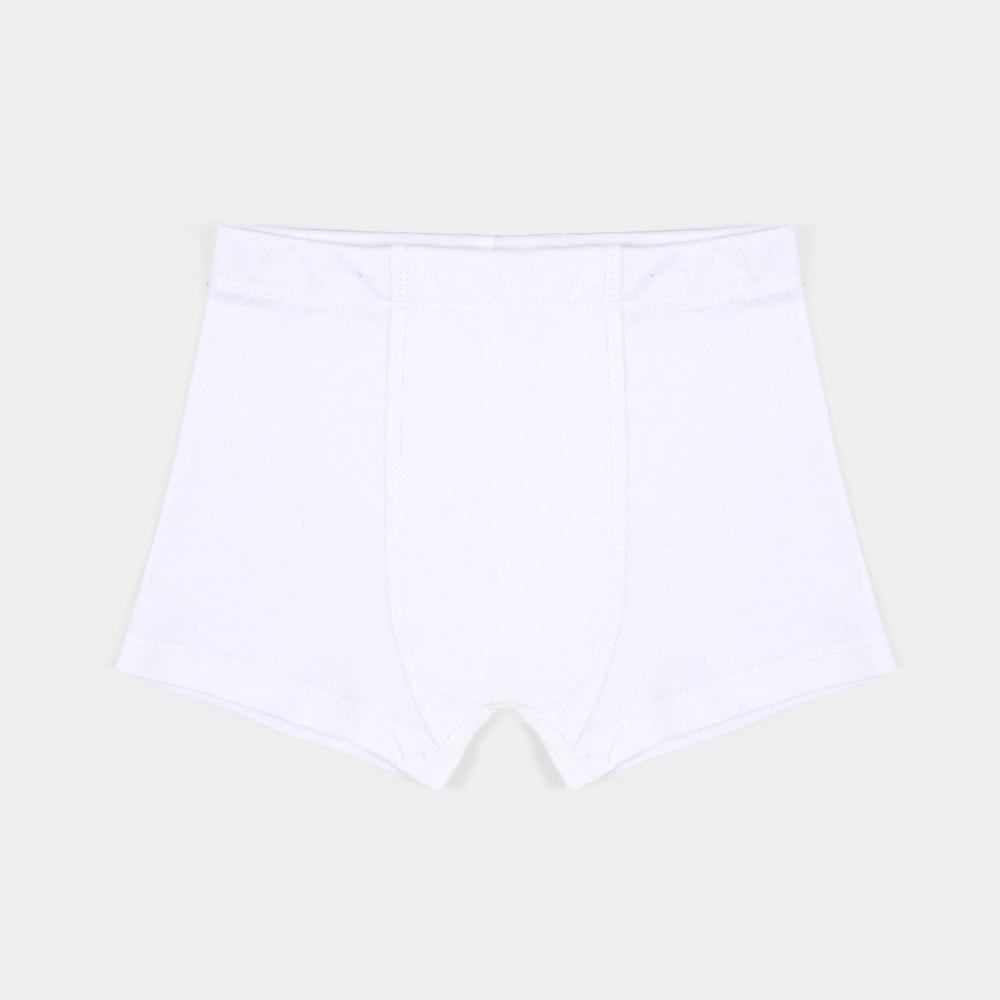 Boys Cotton Jersey Basic Boxer 2-Pack Of 2-White