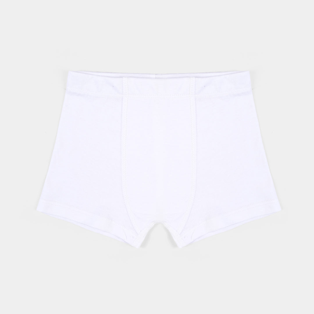 Boys Cotton Jersey Basic Boxer 2-Pack Of 2-White