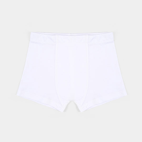 Boys Cotton Jersey Basic Boxer 2-Pack Of 2-White