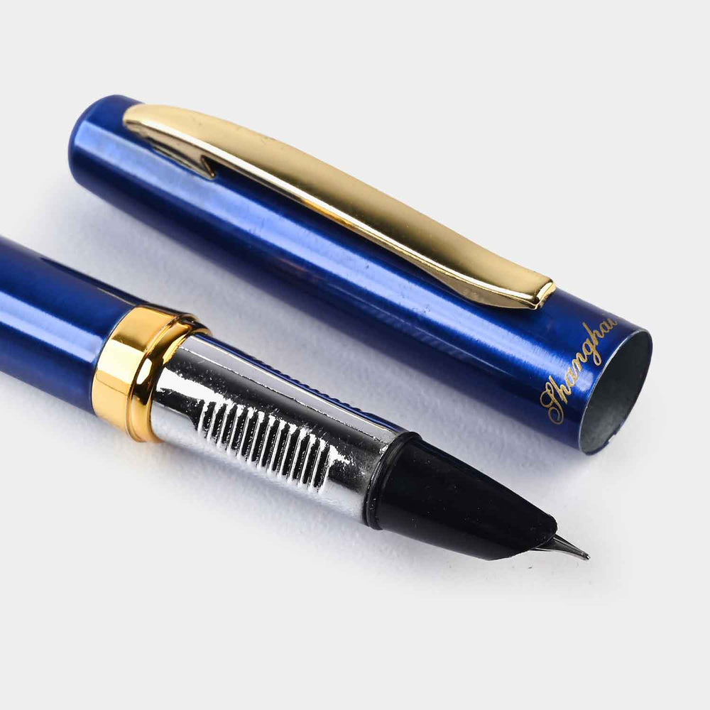 Fancy Fountain Ink Pen With Plastic Case