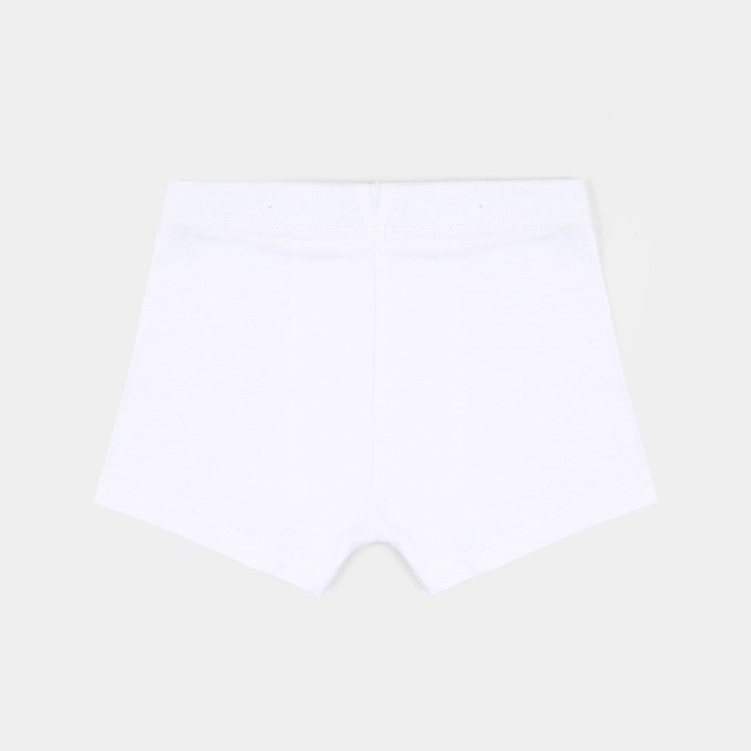 Boys Cotton Jersey Basic Boxer 2-Pack Of 2-White