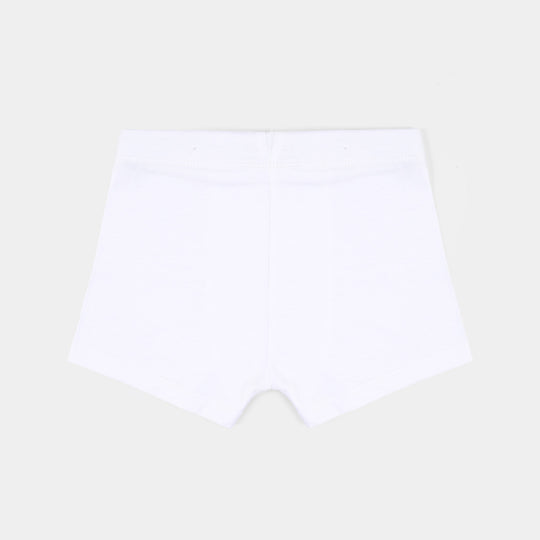 Boys Cotton Jersey Basic Boxer 2-Pack Of 2-White