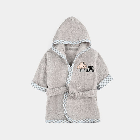 HOODED BABY BATH GOWN/BATH ROBE | 9-24M