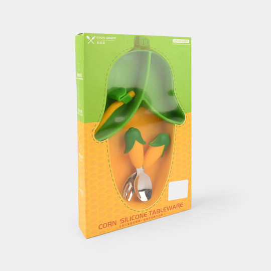 Silicone Corn Baby Feeding Set
