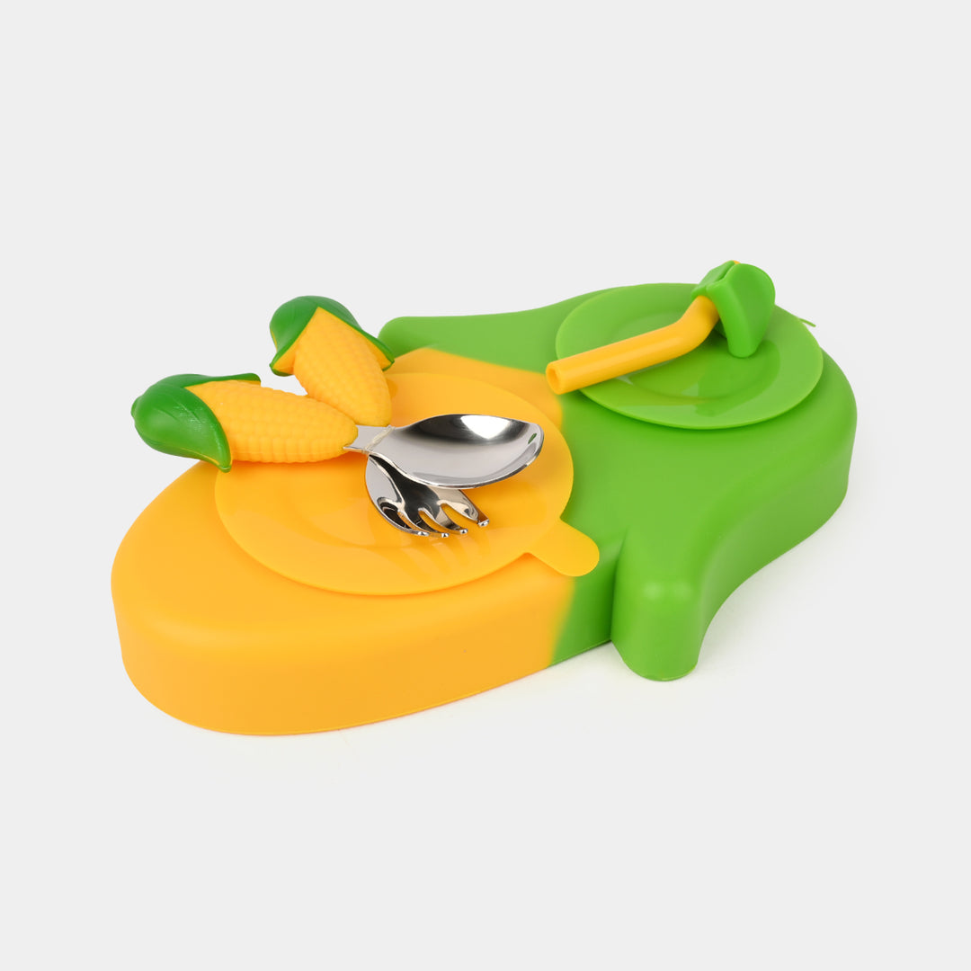 Silicone Corn Baby Feeding Set
