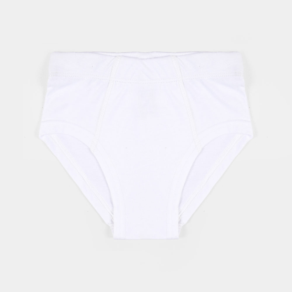 Boys Cotton Jersey Basic Brief-Pack 0f 2-White