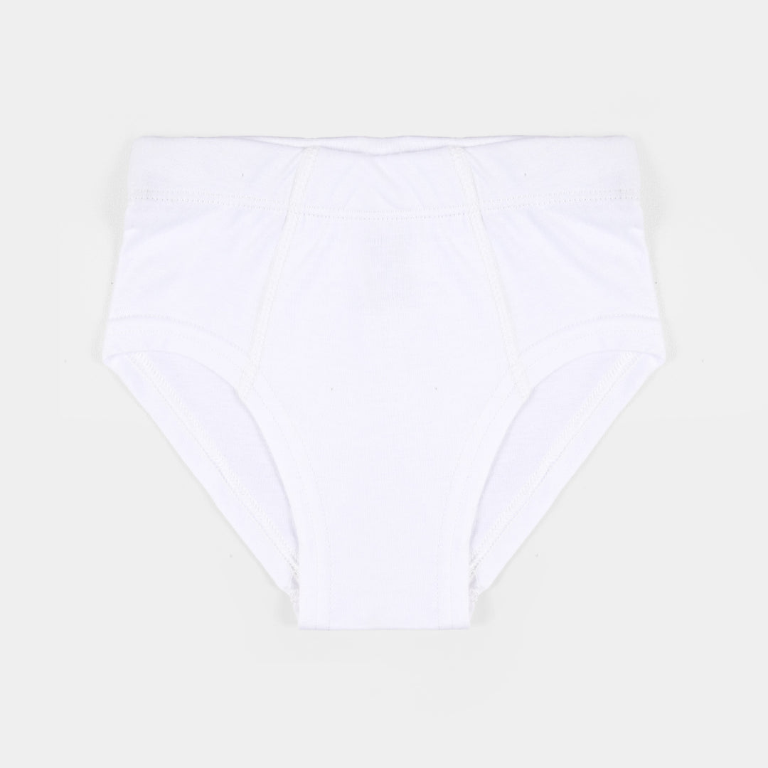 Boys Cotton Jersey Basic Brief-Pack 0f 2-White