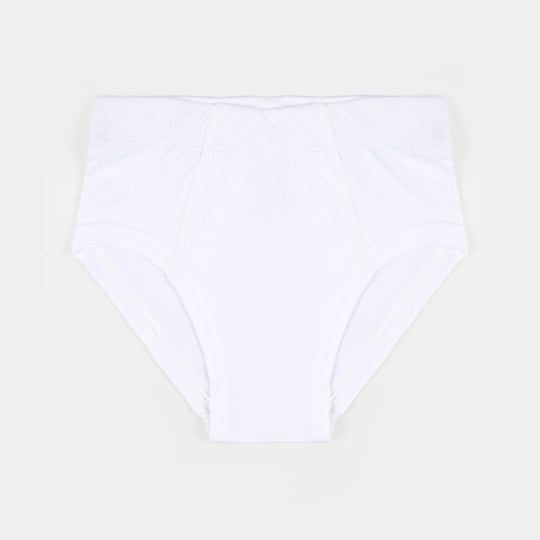 Boys Cotton Jersey Basic Brief-Pack 0f 2-White