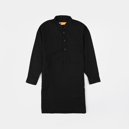 Boys Poly Viscose 2PC Suit -BLACK