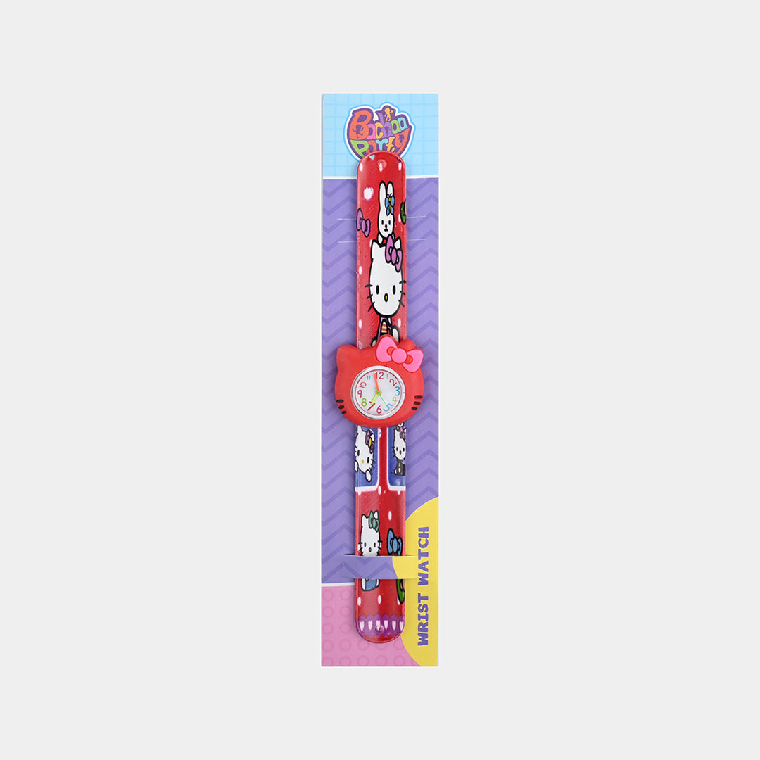 Girls Kids Slap-On Wrist Watch