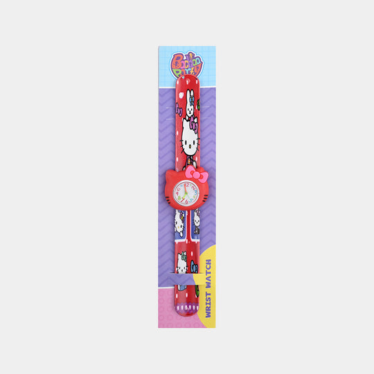 Girls Kids Slap-On Wrist Watch