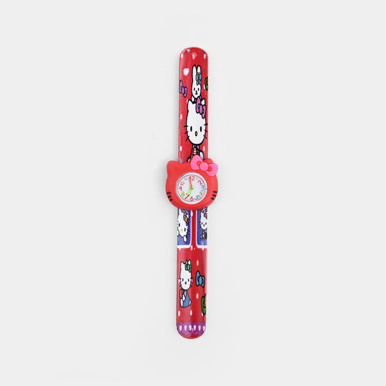 Girls Kids Slap-On Wrist Watch